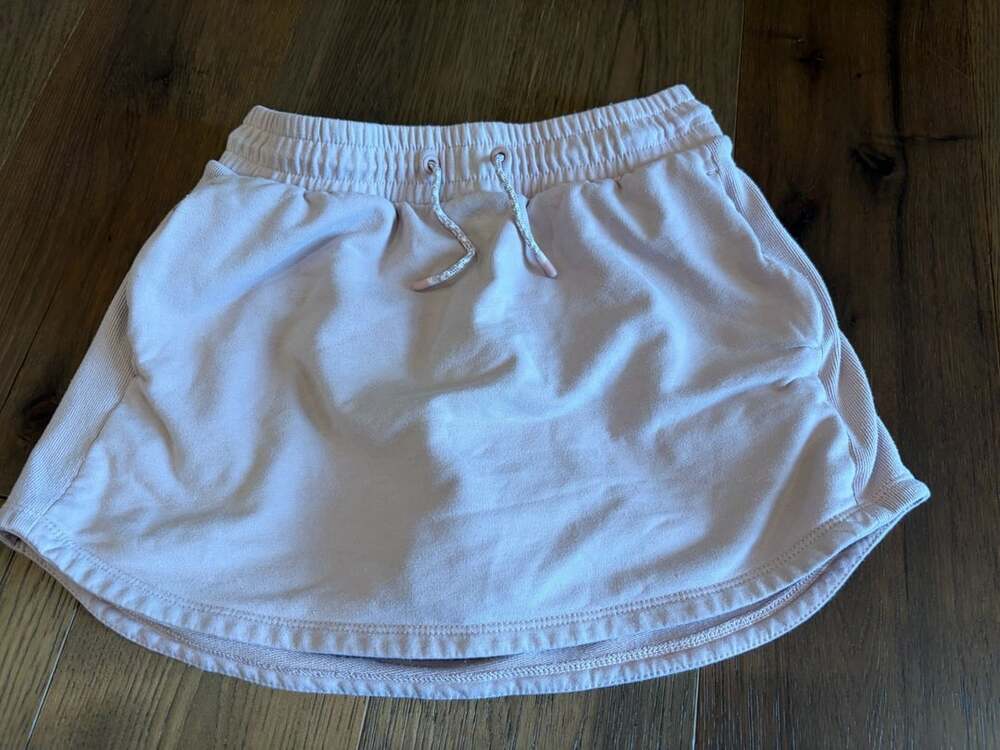 Athleta Girl RetroChill Skort Size L/12 Pink Fleece Built-in Shorts
